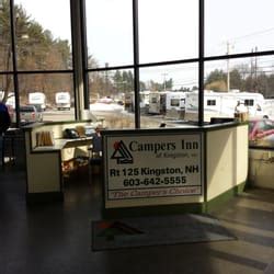 Campers inn kingston nh - Find new and used RVs of various types and brands at Campers INN RV of Kingston, NH. Enjoy full-service RV repair, parts, accessories and financing at this trusted resource since 1985.